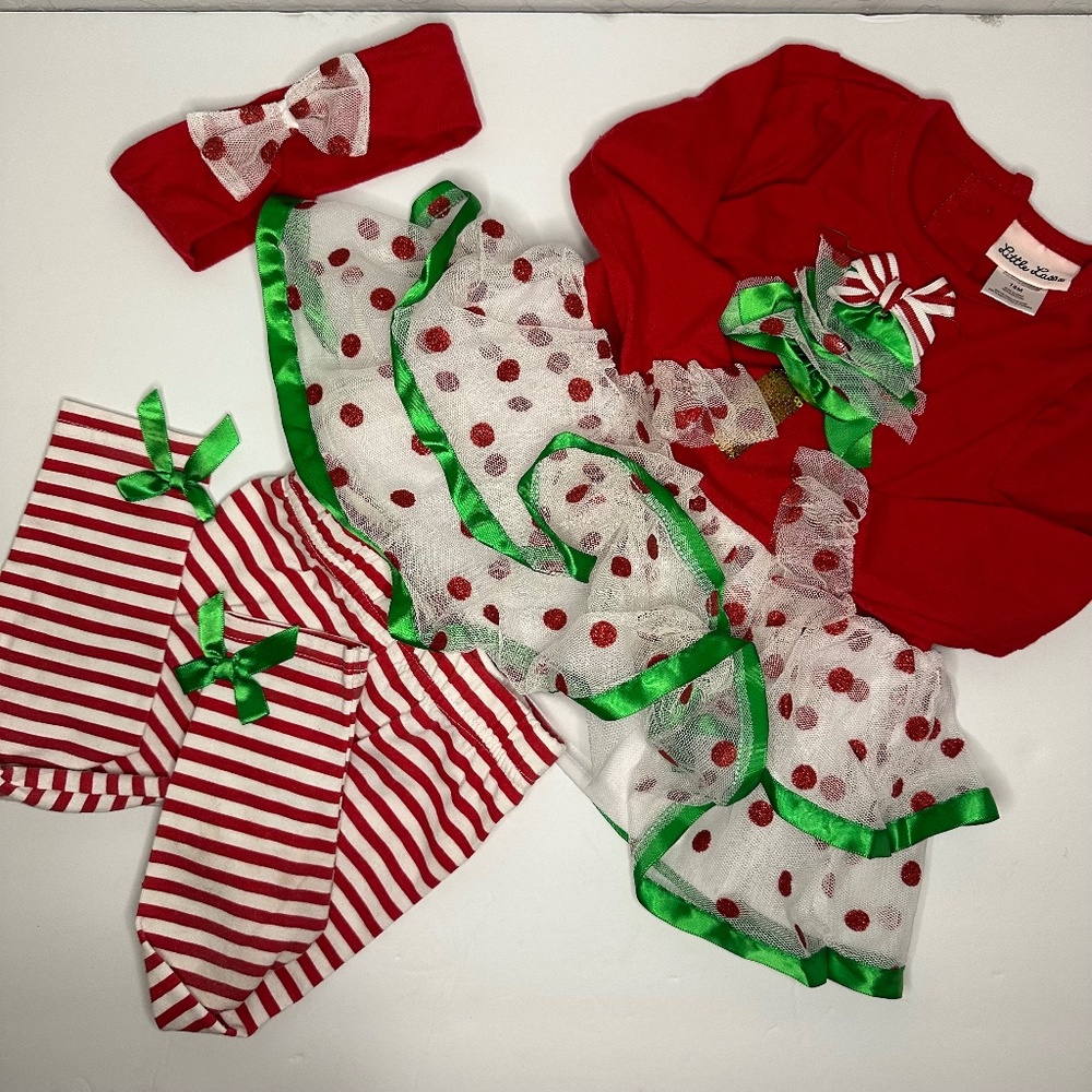 18M  Little lass three-piece Christmas outfit 18 months